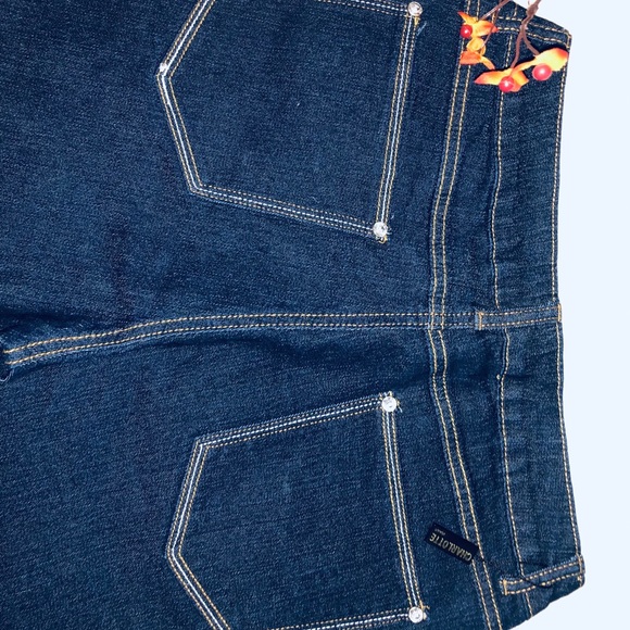 43 ’’ long straight dark blue jean junior pants - Picture 7 of 10